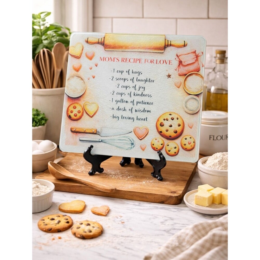 Mom's Recipe Handcrafted Cutting Board - NIB